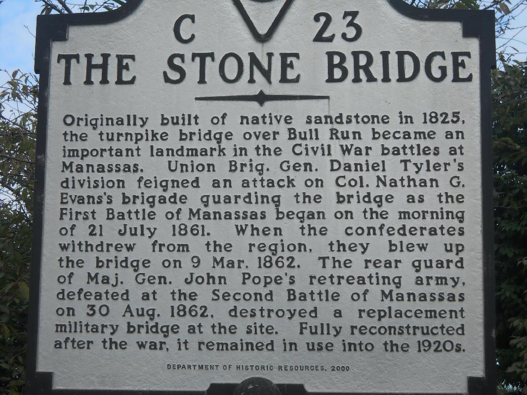 Virginia - 1st and 2nd Manassas or Bull Run