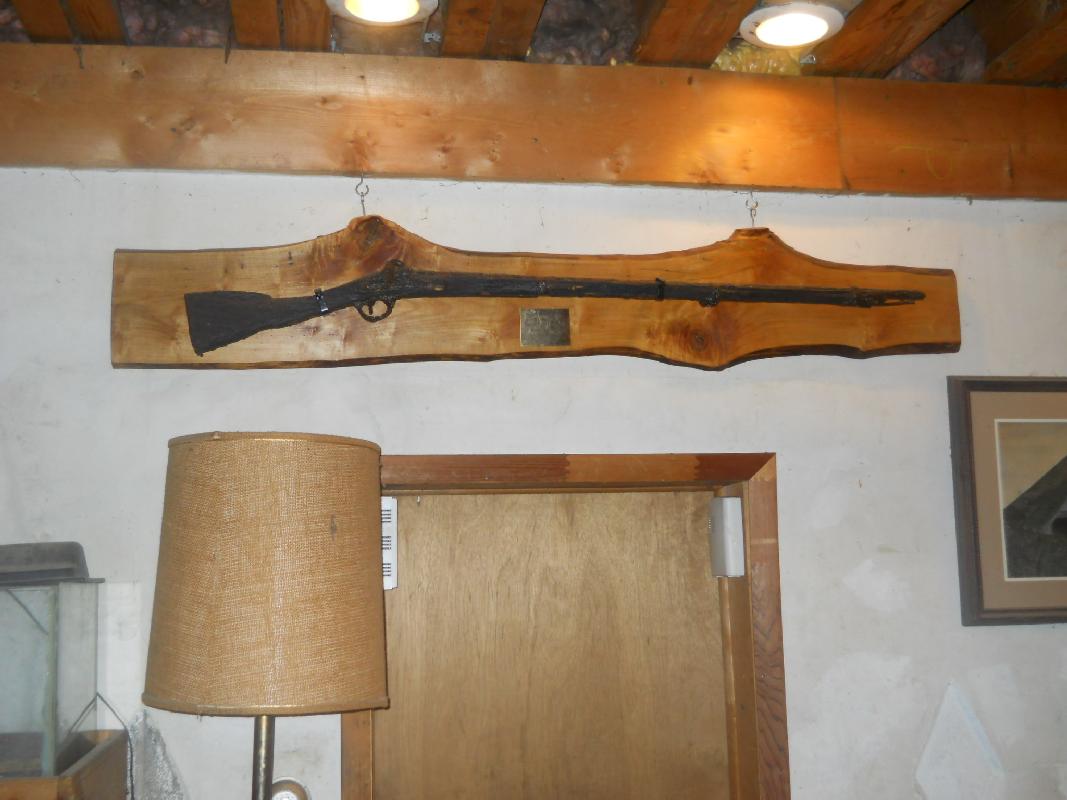 A musket found in the river