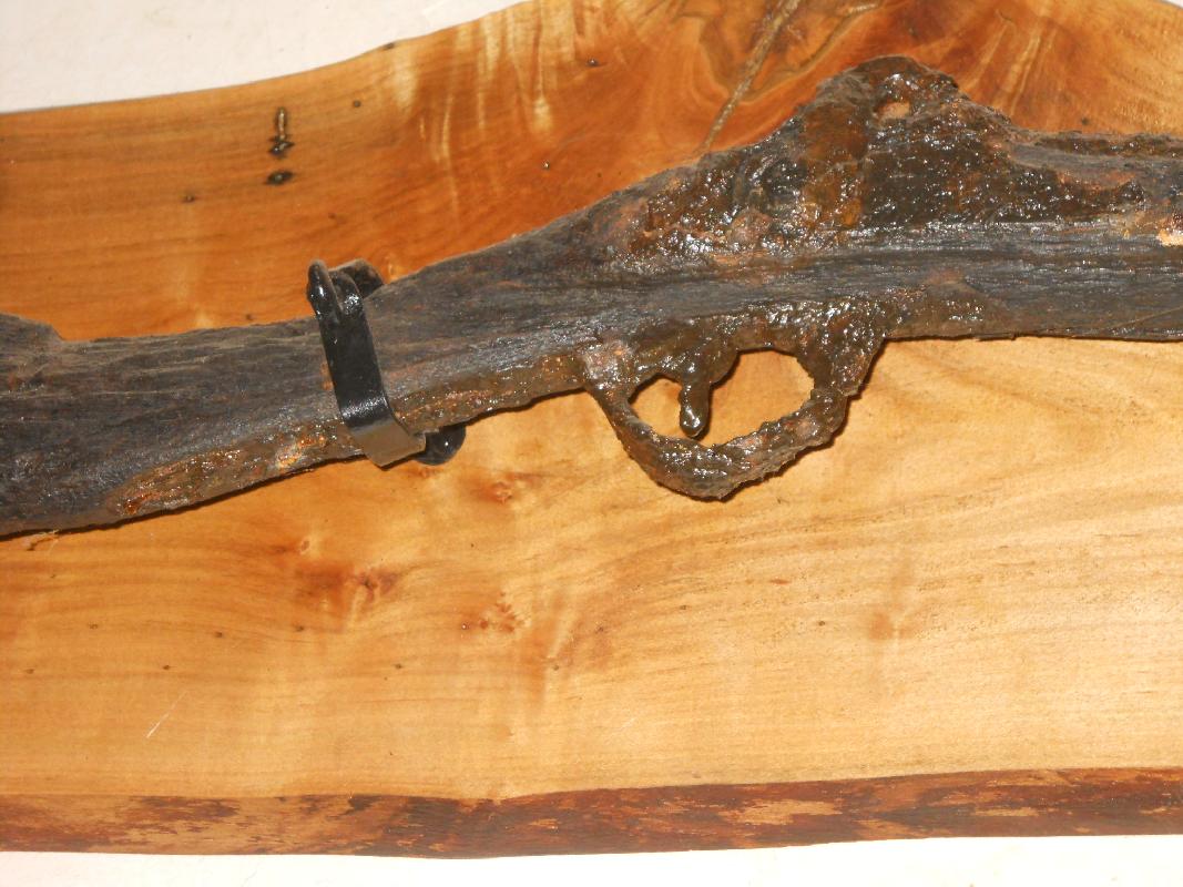 A musket found in the river