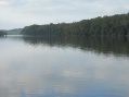 Upstream from the confluence of the Shenendoah and Potomac Rivers at Harper's Ferry