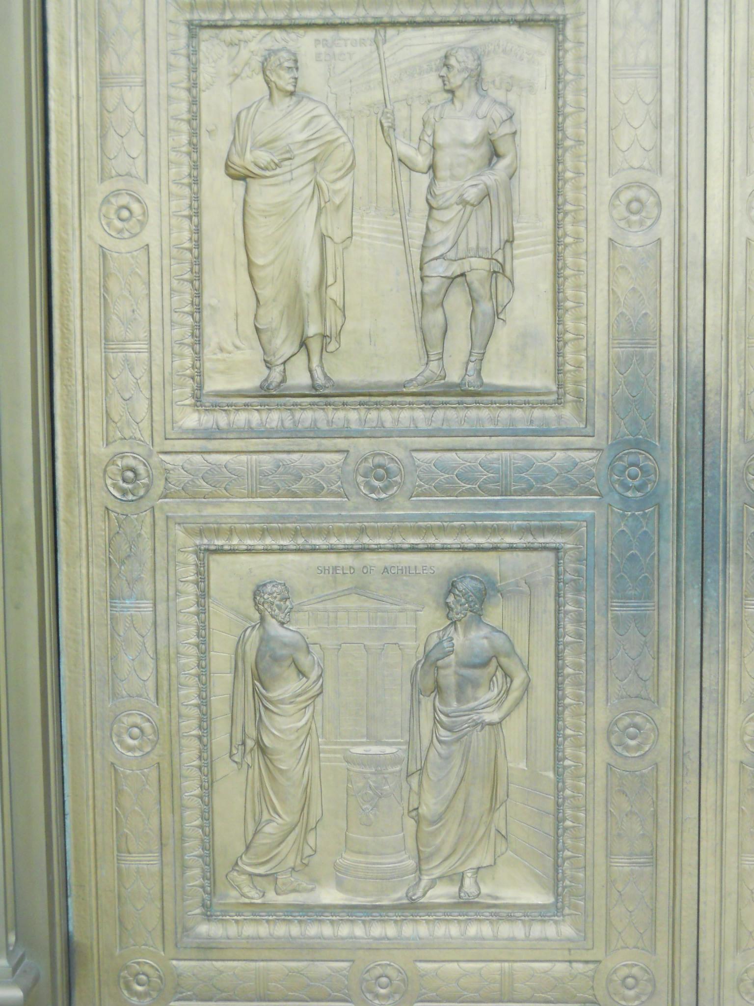 Panel 2 of 4 on the two doors to Supreme Court Building