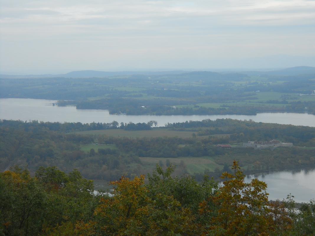 Mt. Defiance above the Fort where the British cannoned hell out of them